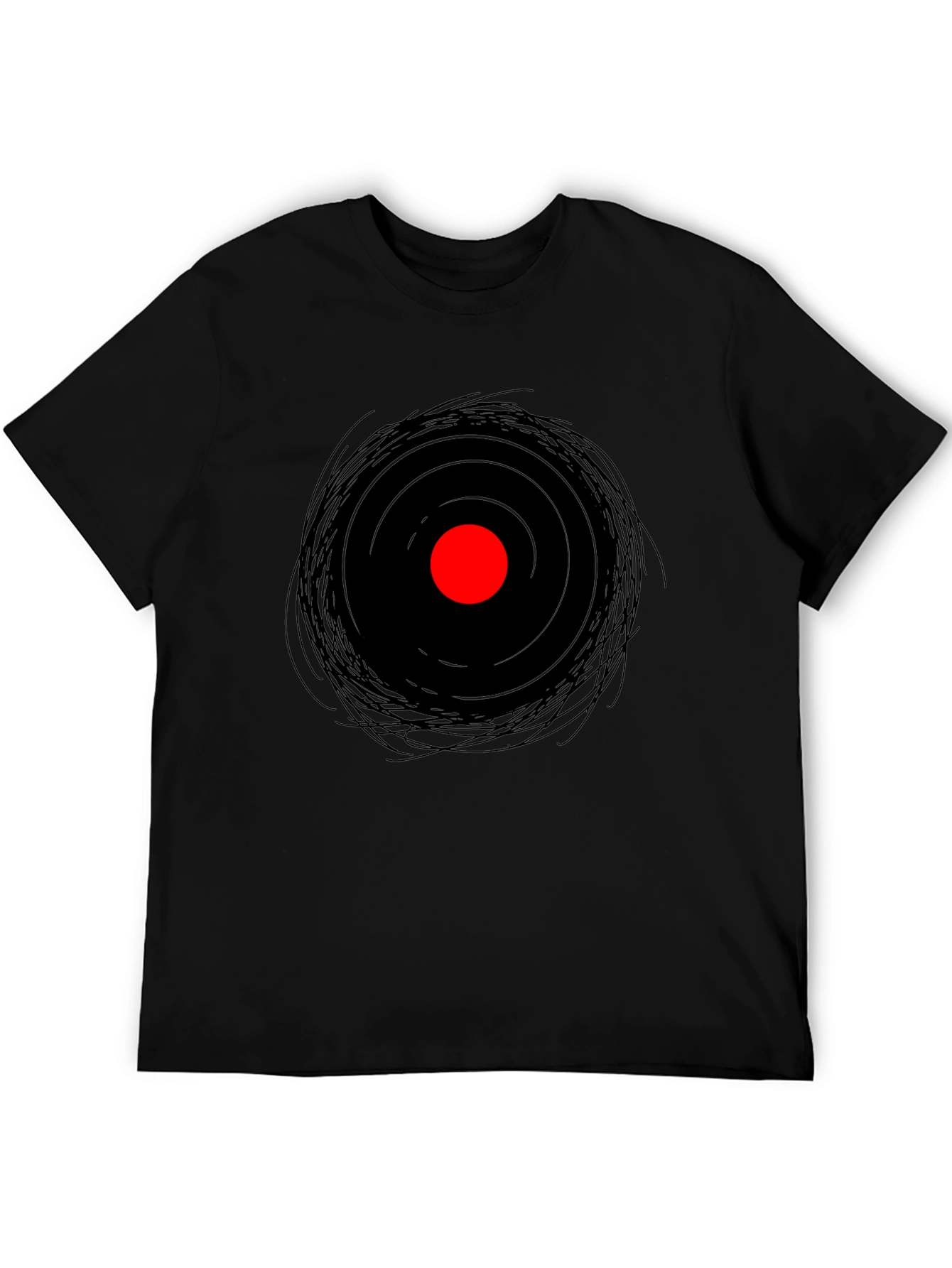 Abstract Eye Graphic Tee - Mens Black T-Shirt