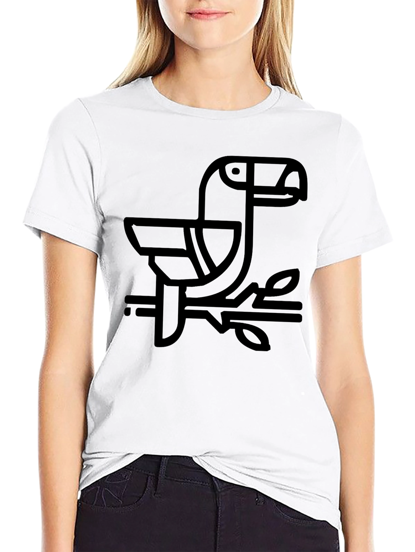 Modern Toucan Graphic Tee - Black
