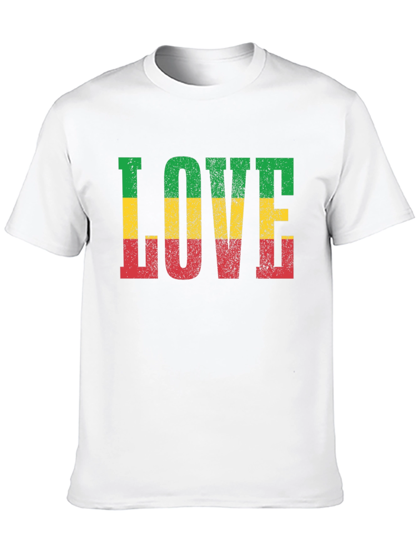 Rasta LOVE T-Shirt - Reggae Inspired Graphic Tee