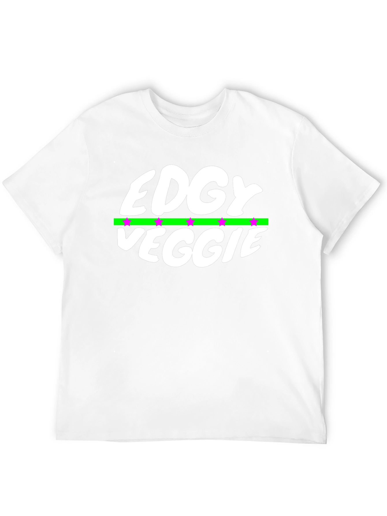 Edgy Veggie Graphic T-Shirt - Black