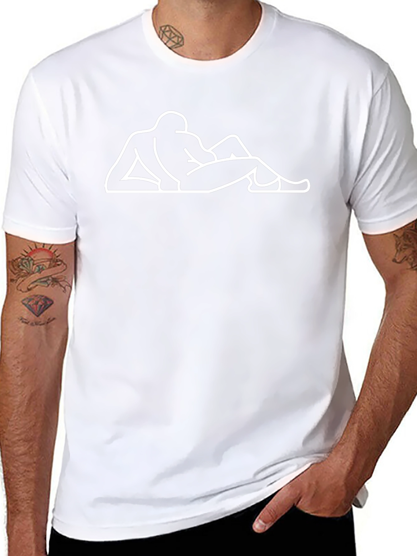 Abstract Graphic Tee - Relaxed Pose