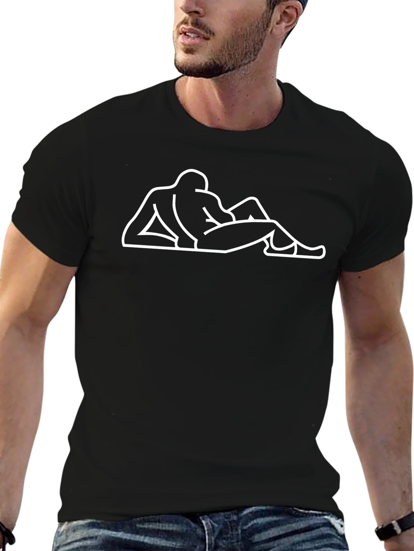 Abstract Graphic Tee - Relaxed Pose