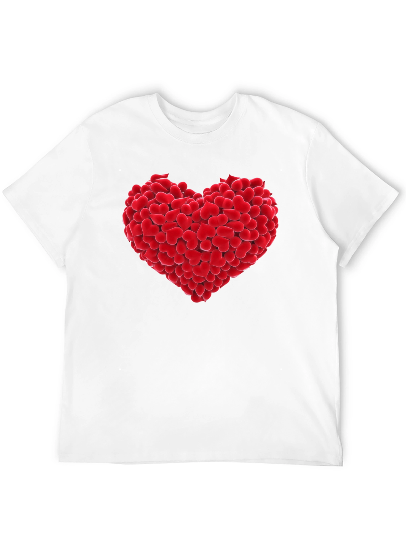 Heart of Hearts Graphic Tee - Black Cotton T-Shirt