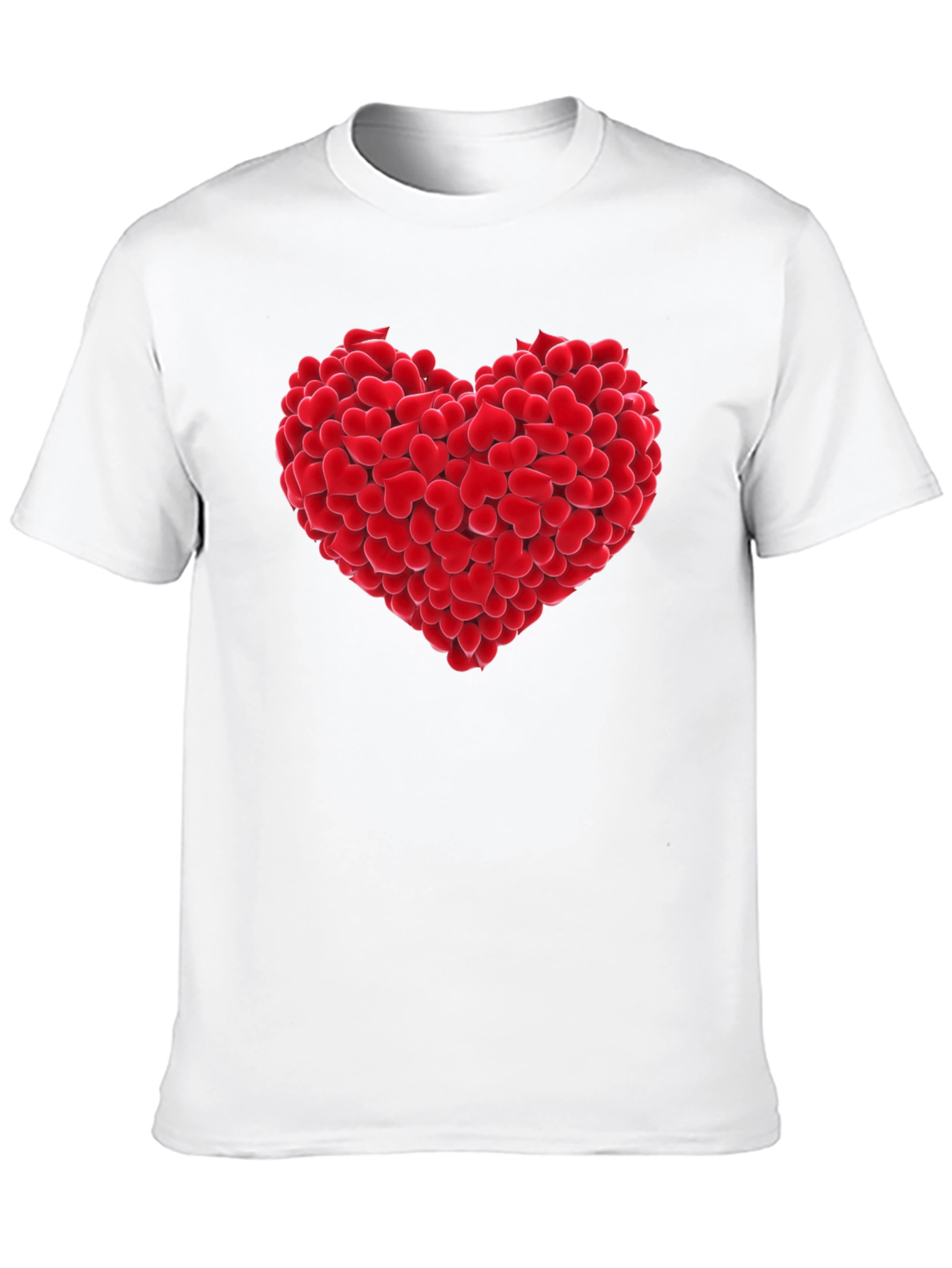 Heart of Hearts Graphic Tee - Black Cotton T-Shirt