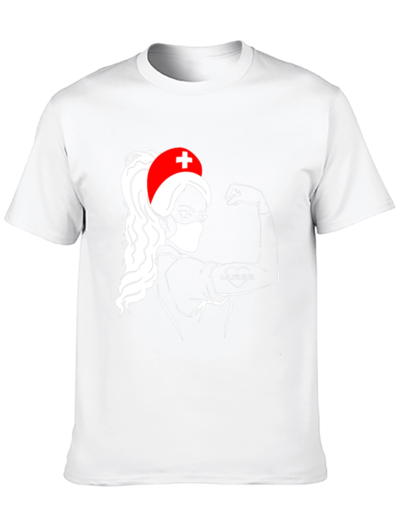 Nurse Power T-Shirt - Black Graphic Tee