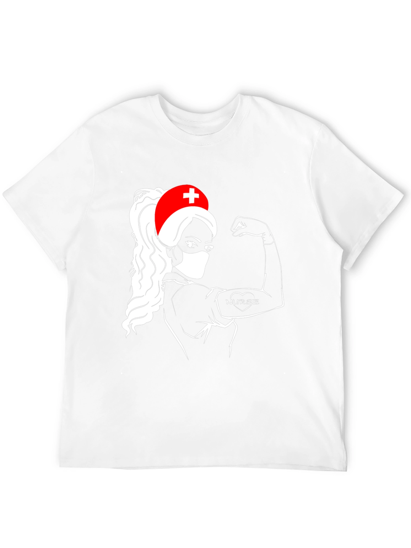 Nurse Power T-Shirt - Black Graphic Tee