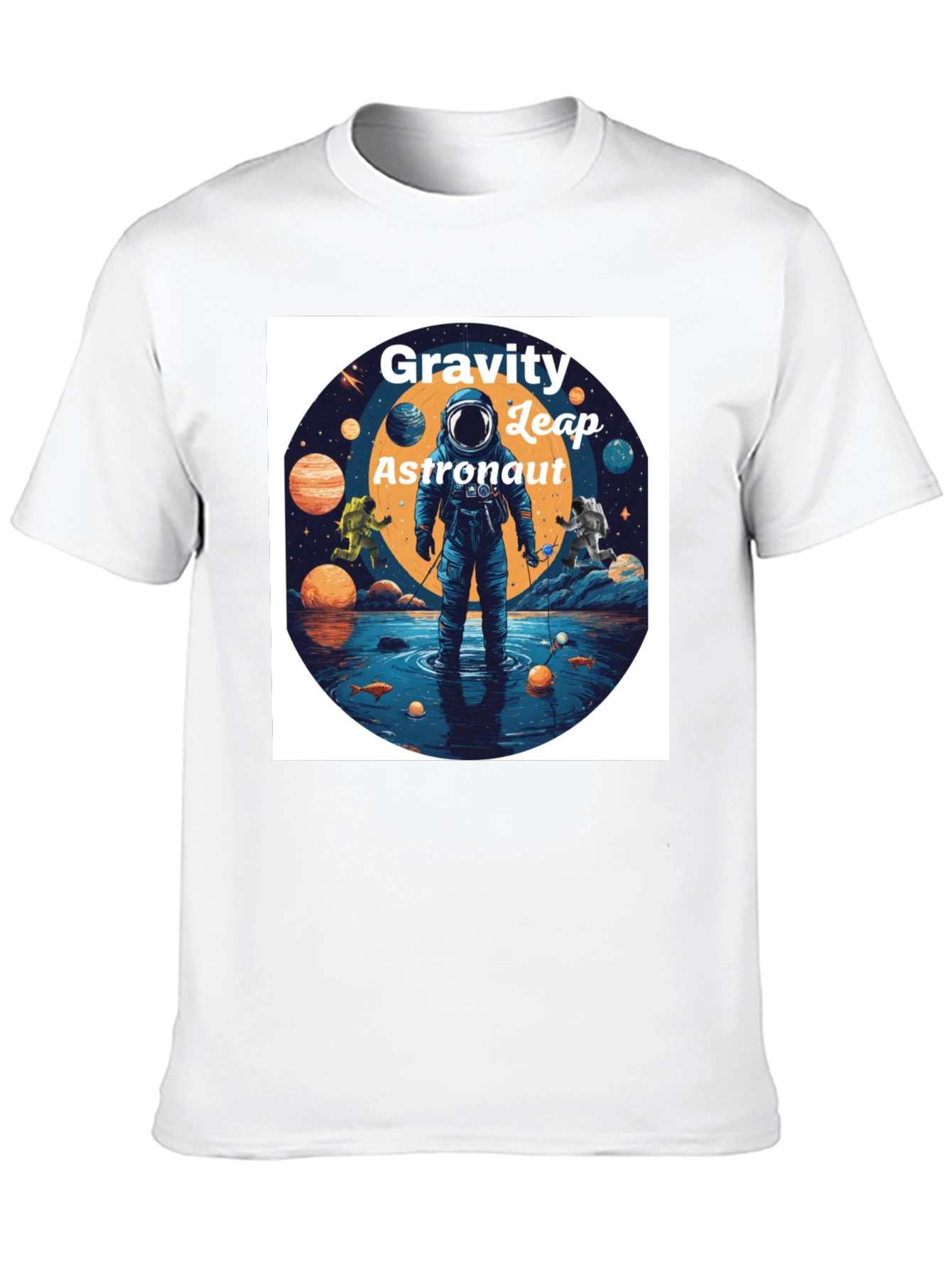 Gravity Leap Astronaut Graphic T-Shirt