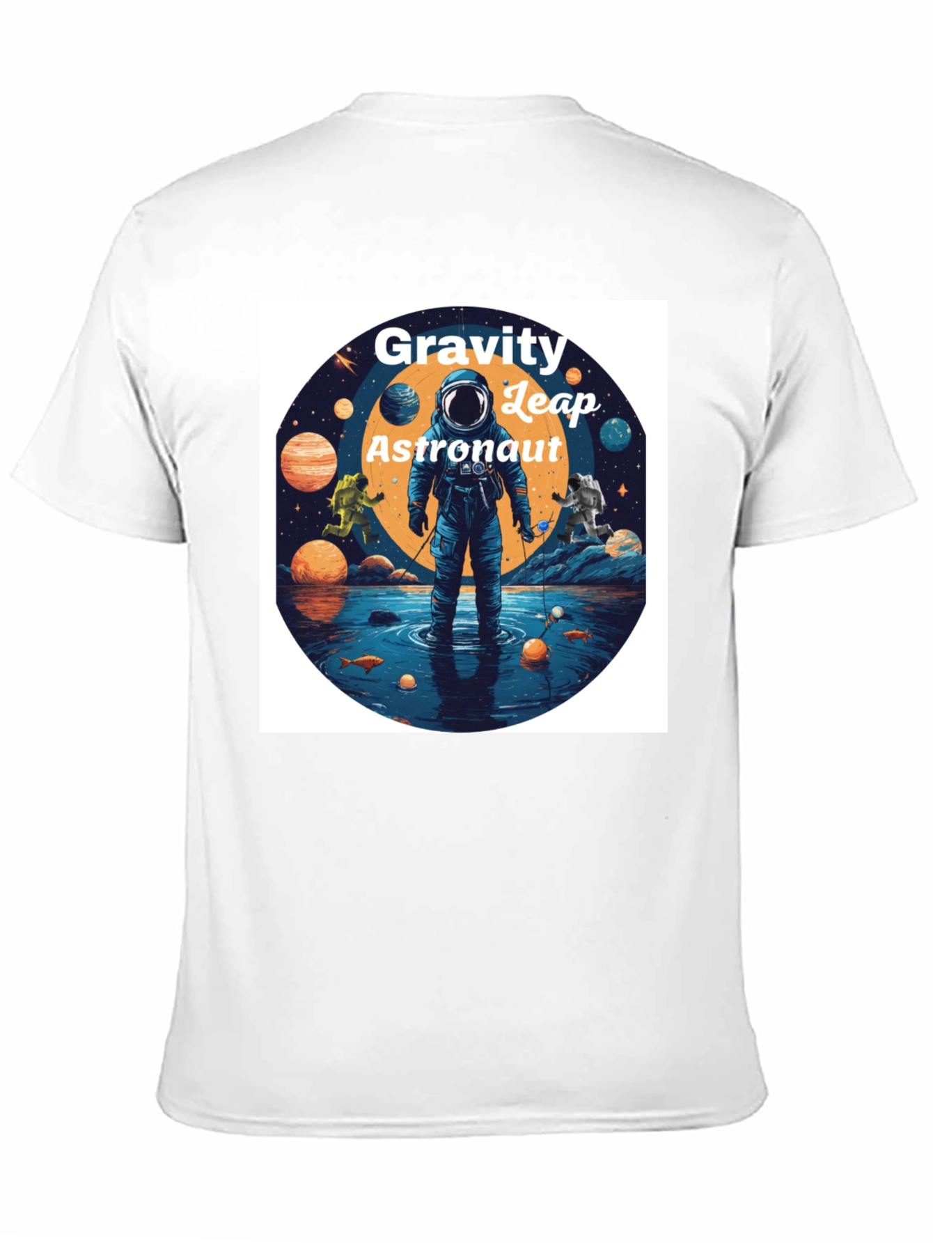 Gravity Leap Astronaut Graphic T-Shirt