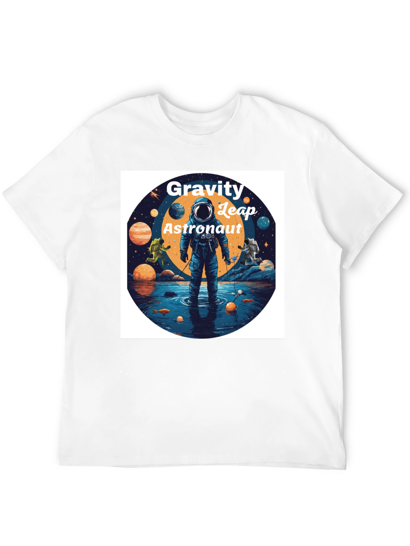 Gravity Leap Astronaut Graphic T-Shirt