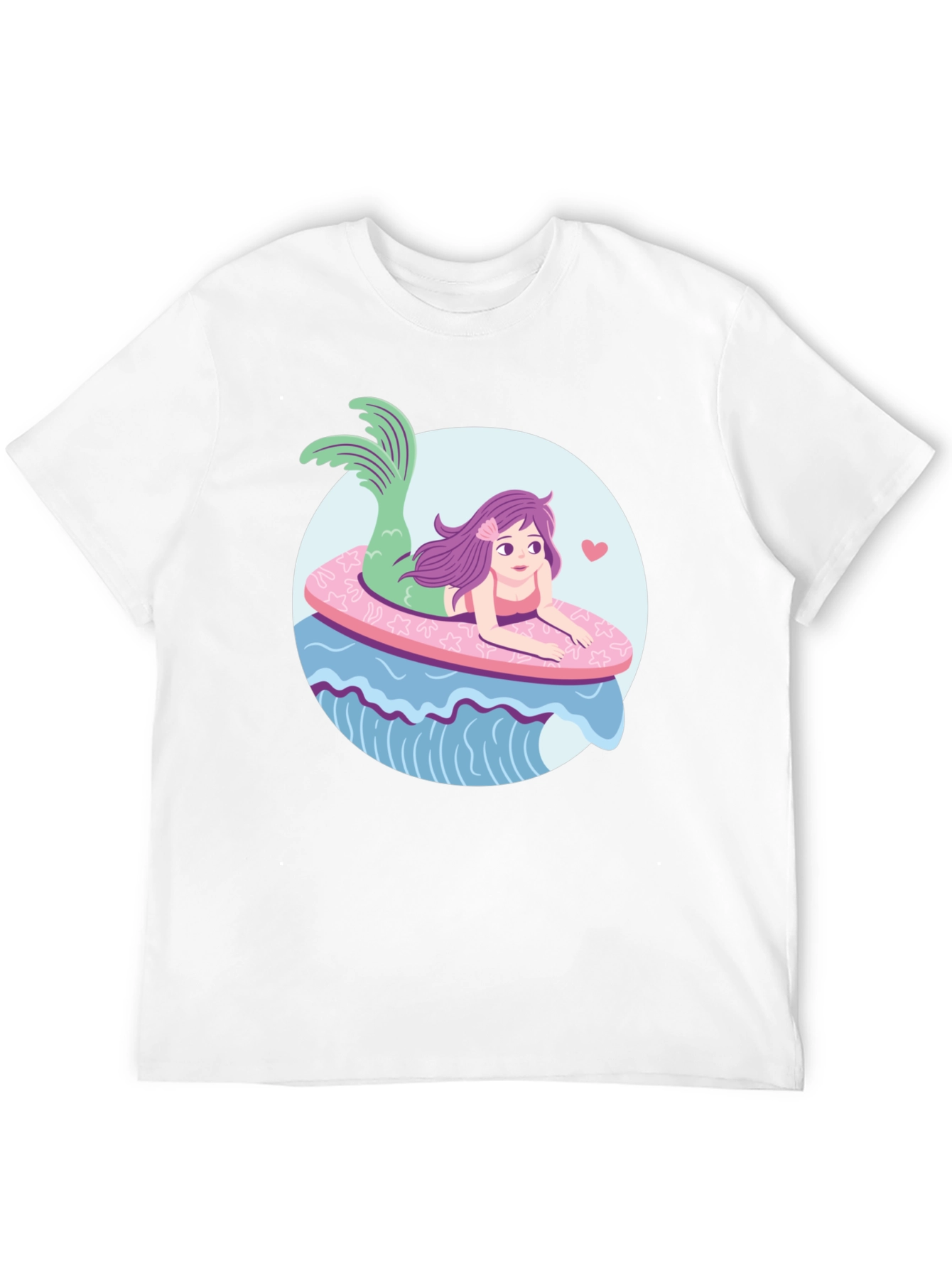 Mermaid Graphic T-Shirt - Black Cotton Tee