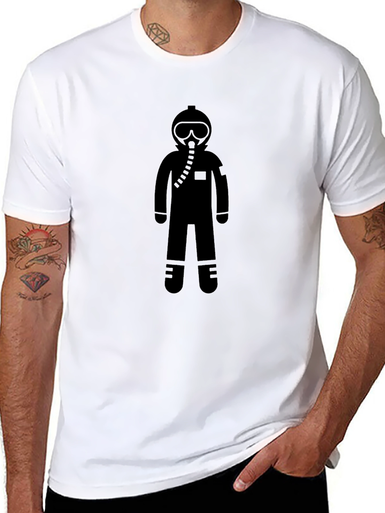 Black Astronaut Graphic Tee