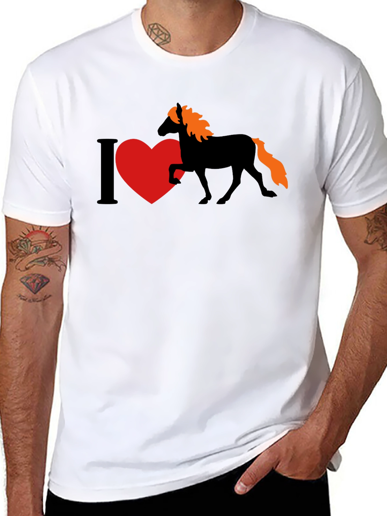 I Heart Horses Graphic T-Shirt
