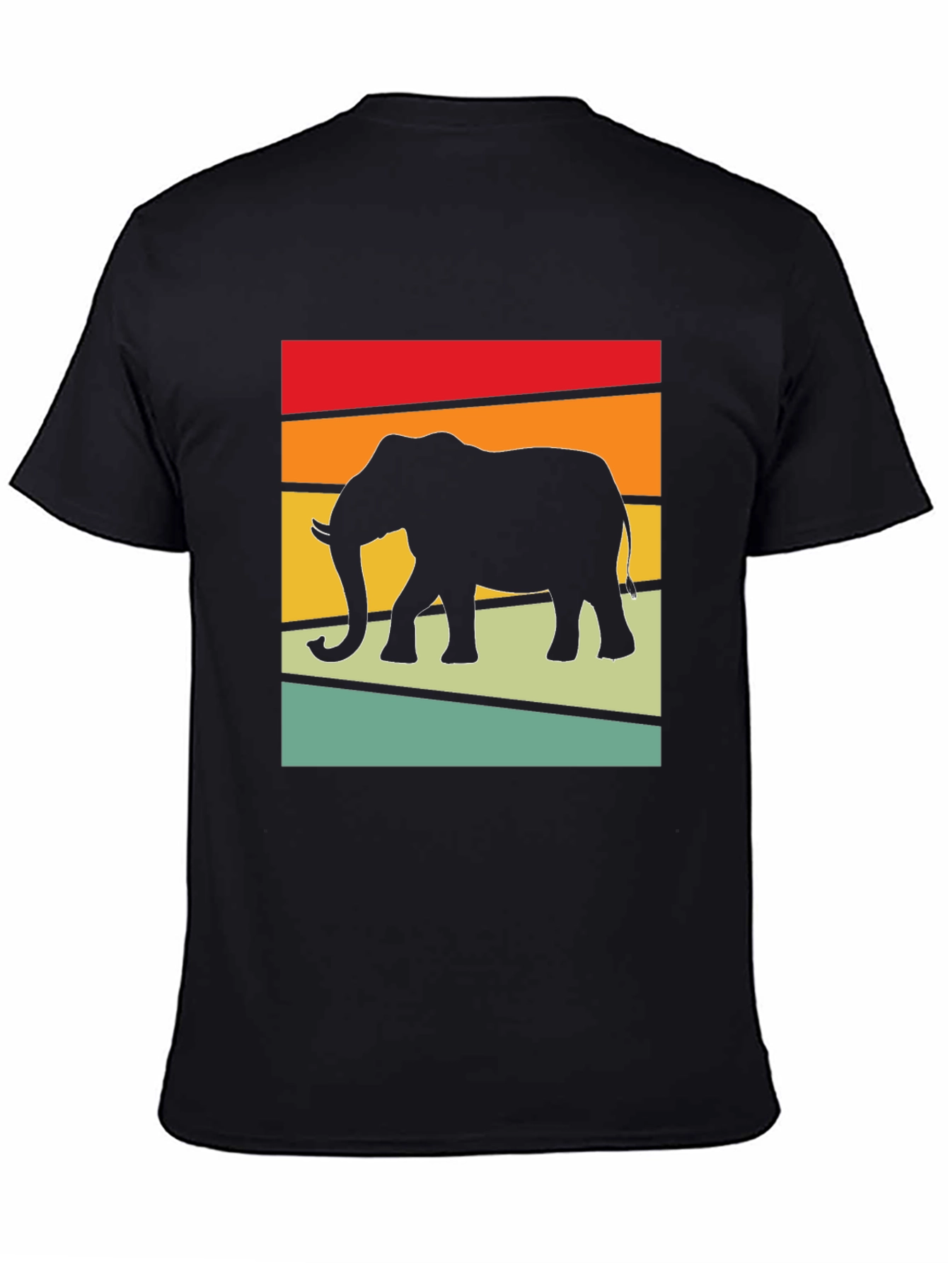 Retro Elephant Graphic Tee - Stylish Comfort