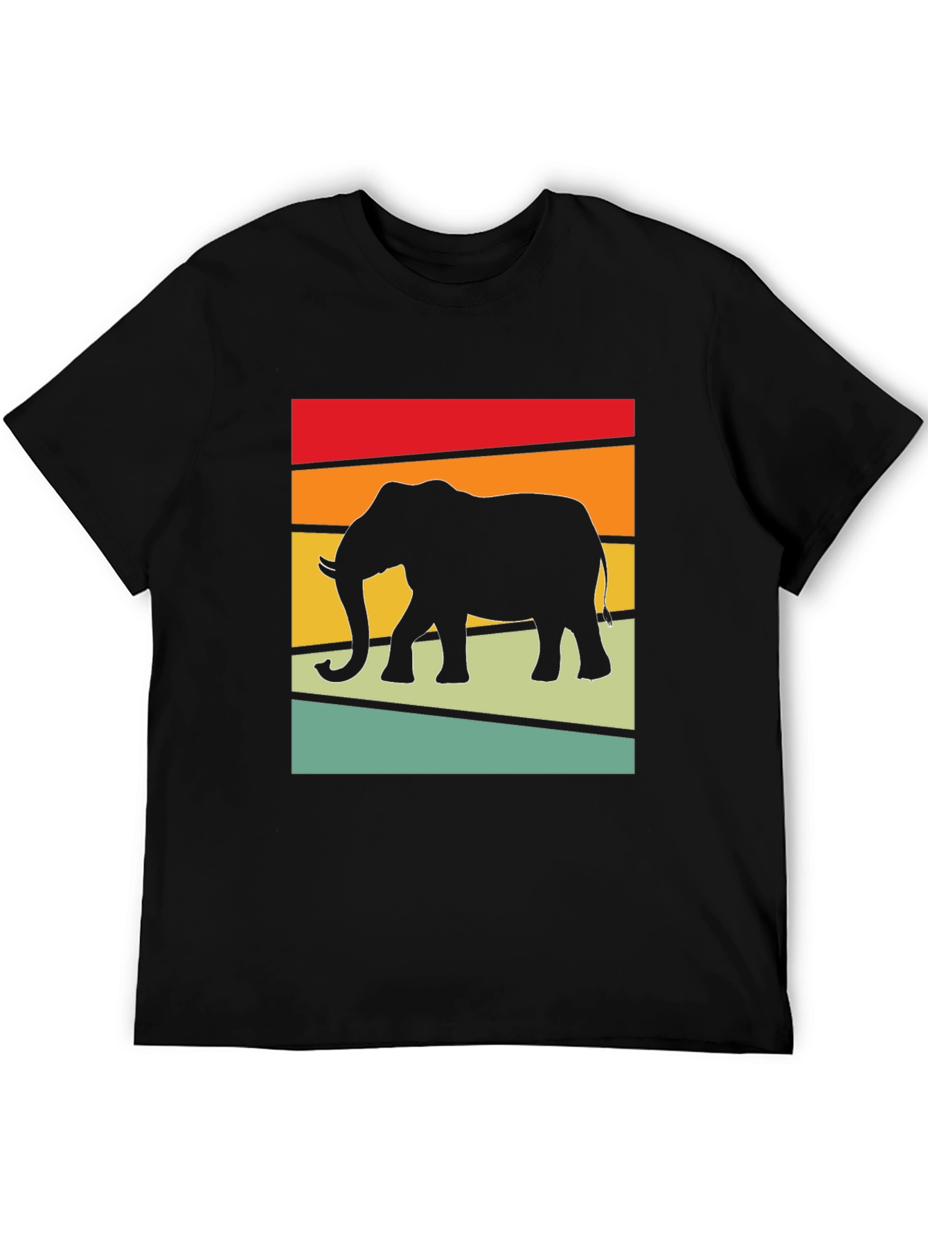 Retro Elephant Graphic Tee - Stylish Comfort