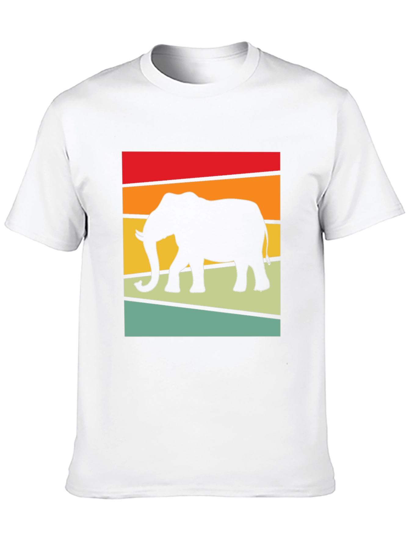 Retro Elephant Graphic Tee - Stylish Comfort