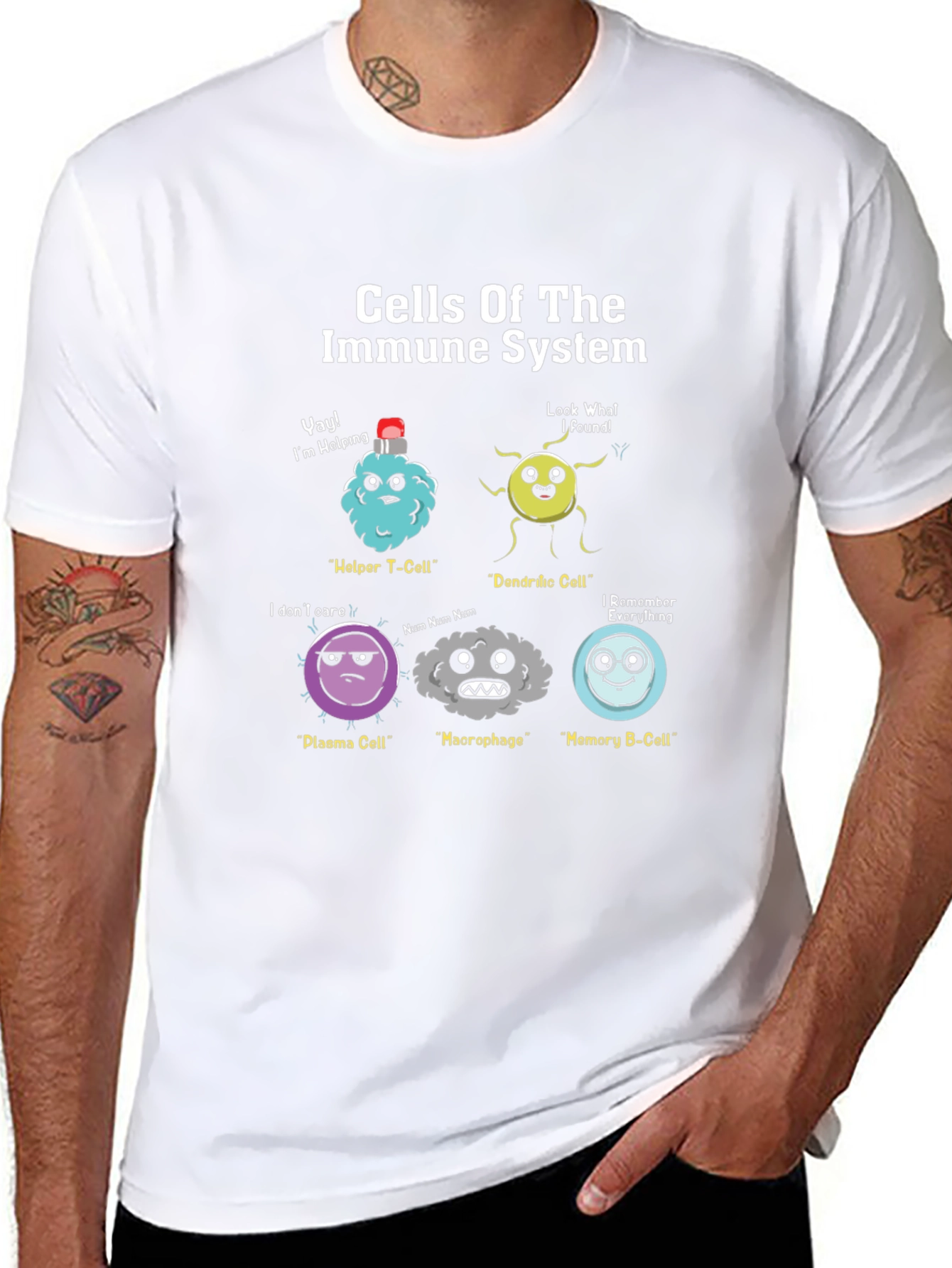 Immune System Cells Graphic T-Shirt