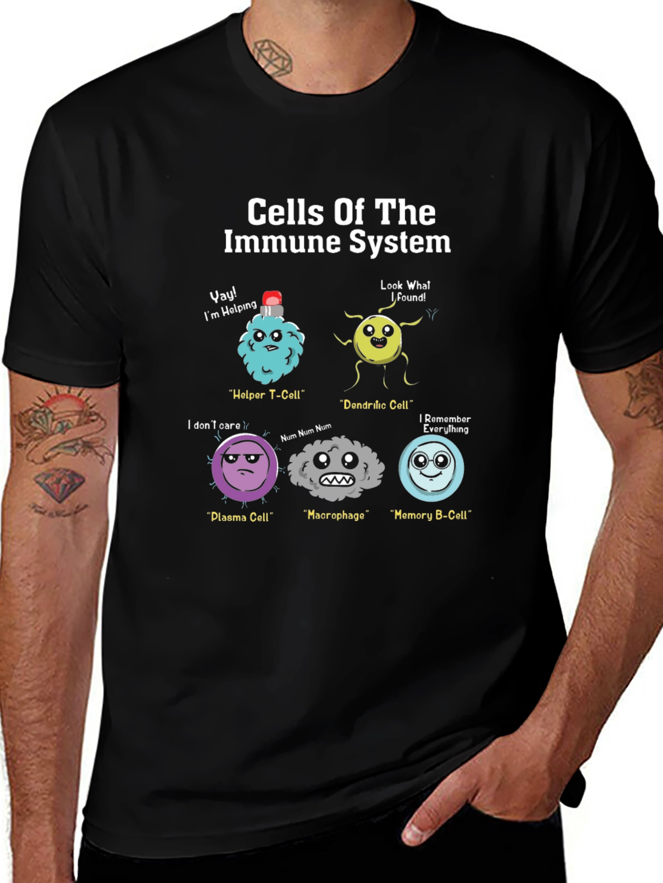 Immune System Cells Graphic T-Shirt