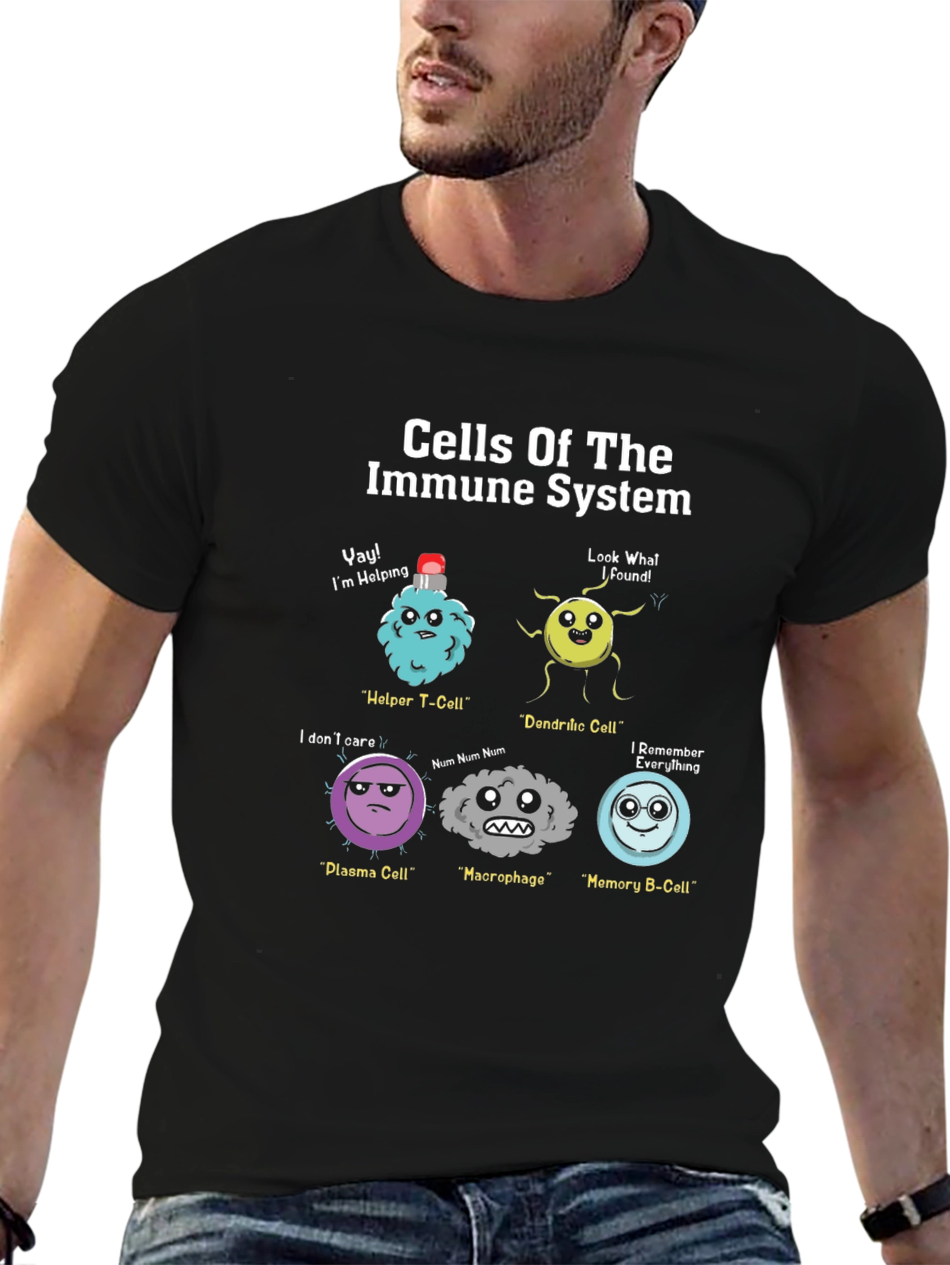 Immune System Cells Graphic T-Shirt