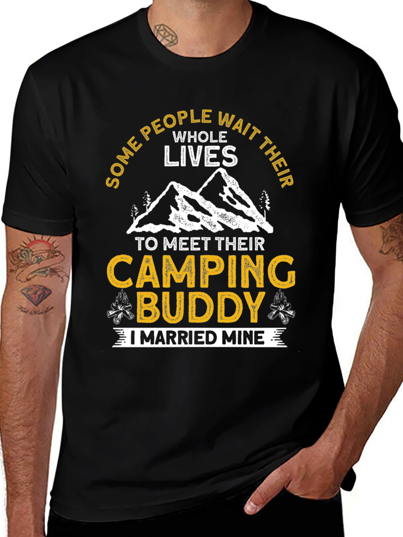 Camping Buddy T-Shirt - Married Mine Adventure Tee