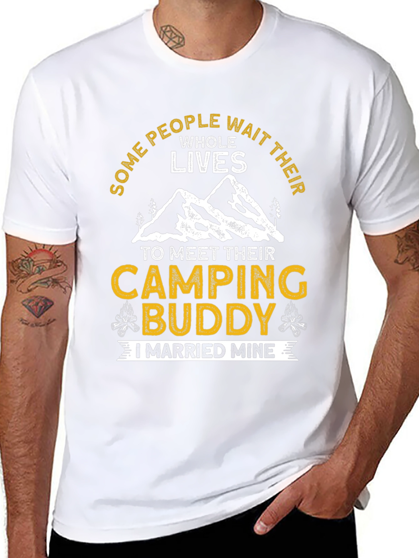 Camping Buddy T-Shirt - Married Mine Adventure Tee