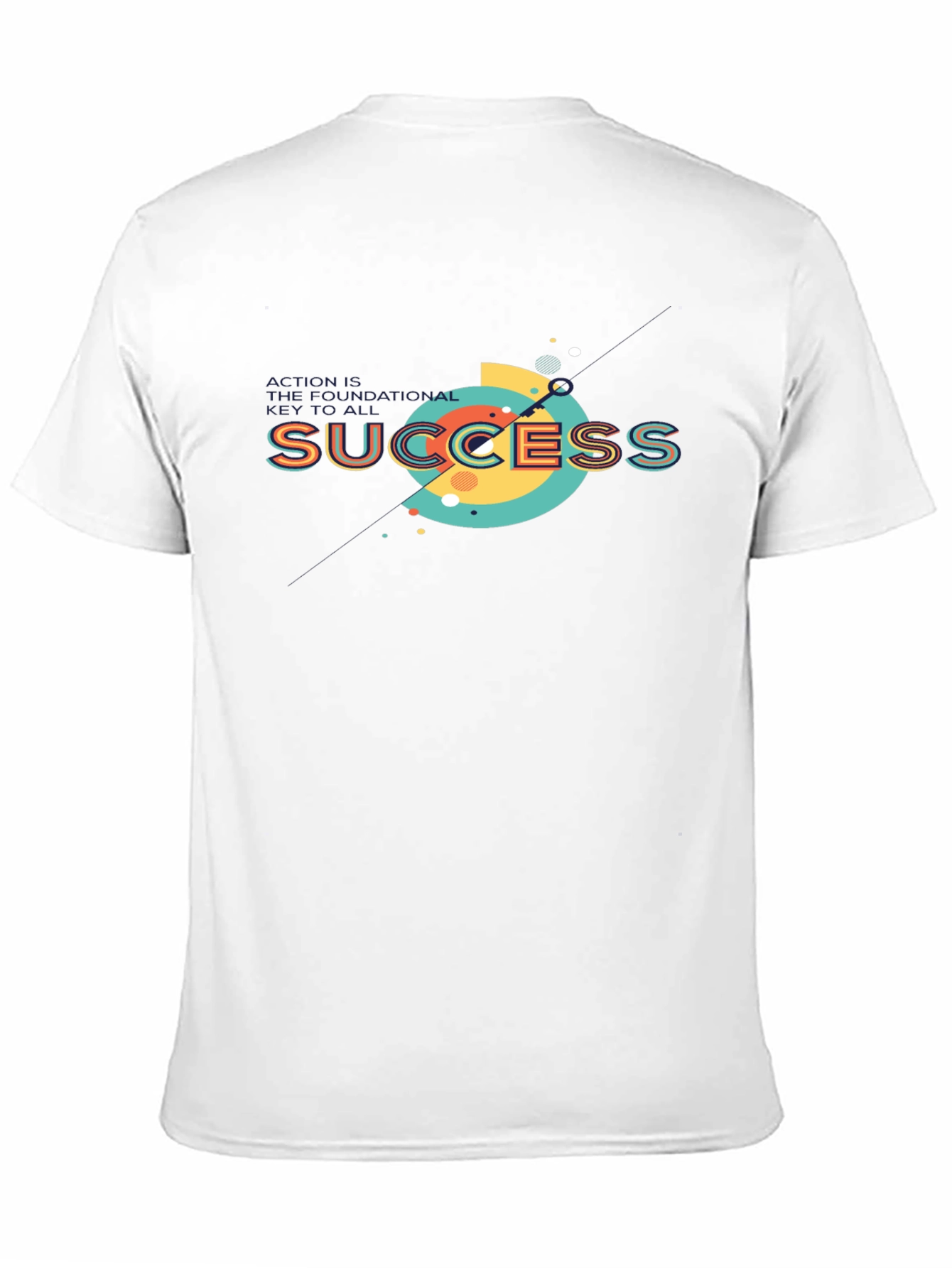 Success Graphic Print Black T-Shirt