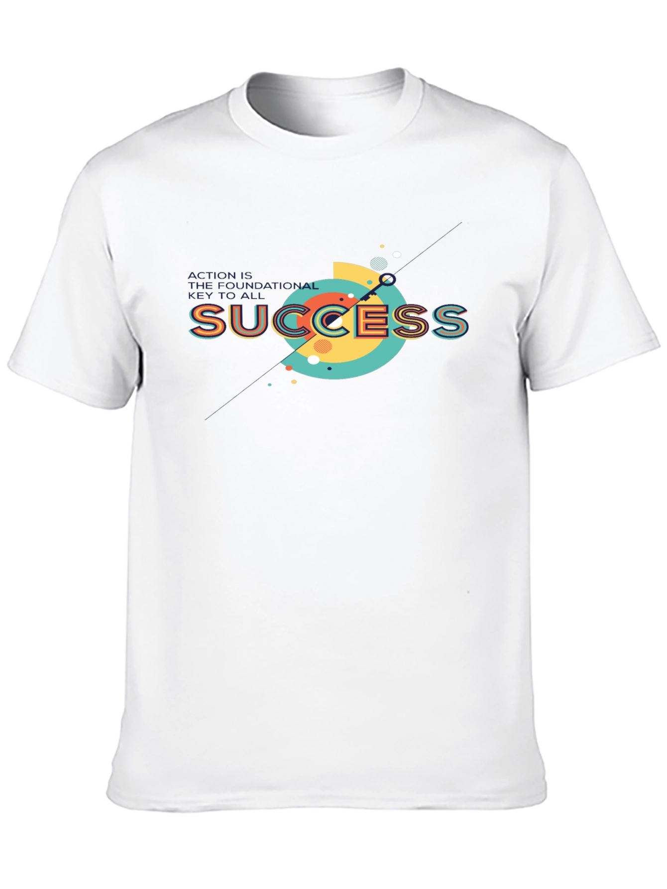 Success Graphic Print Black T-Shirt
