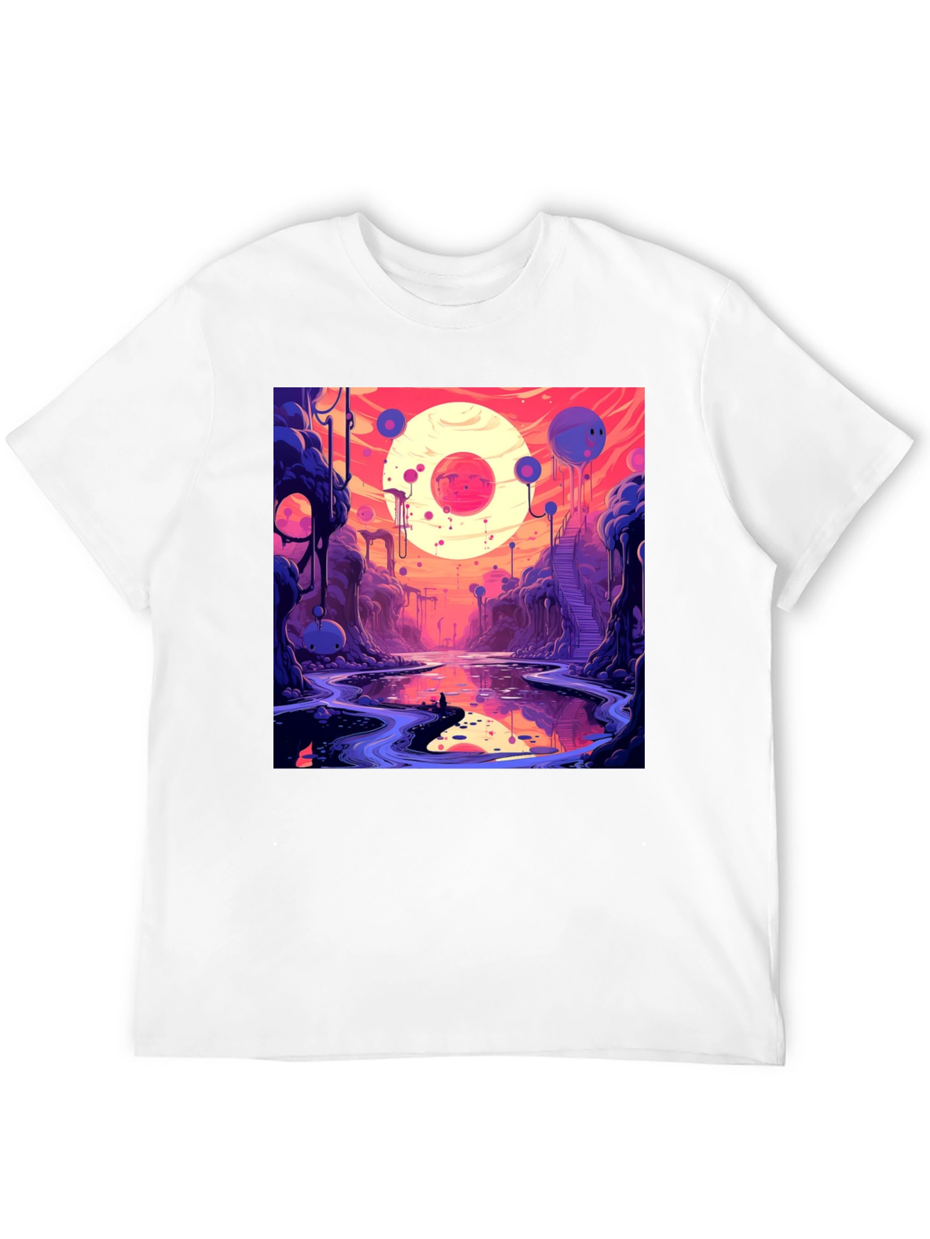 Cosmic Dreamscape Graphic Tee - Unique Design