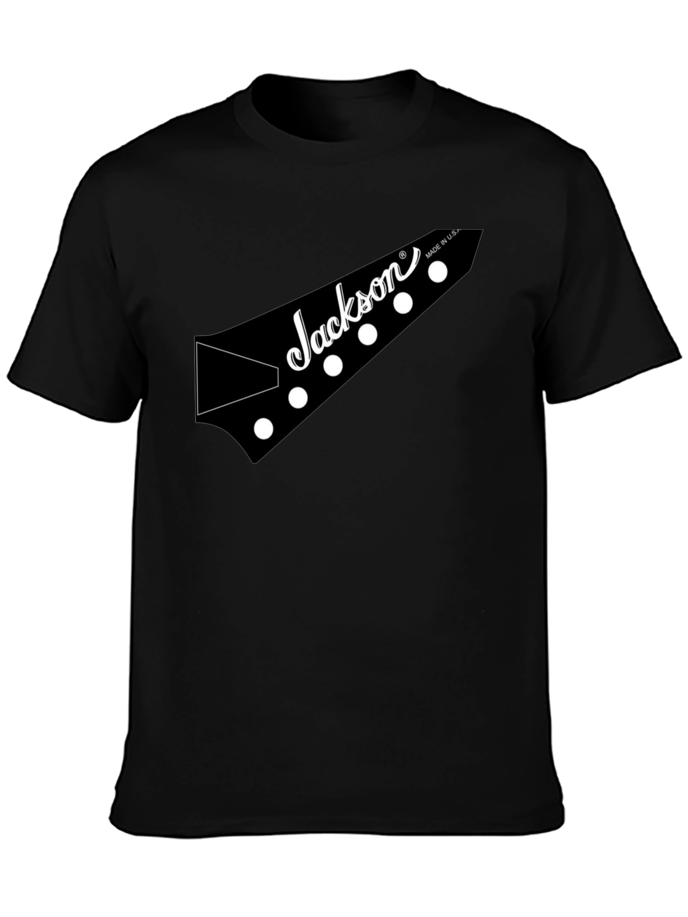Jackson Guitar Headstock Black T-Shirt