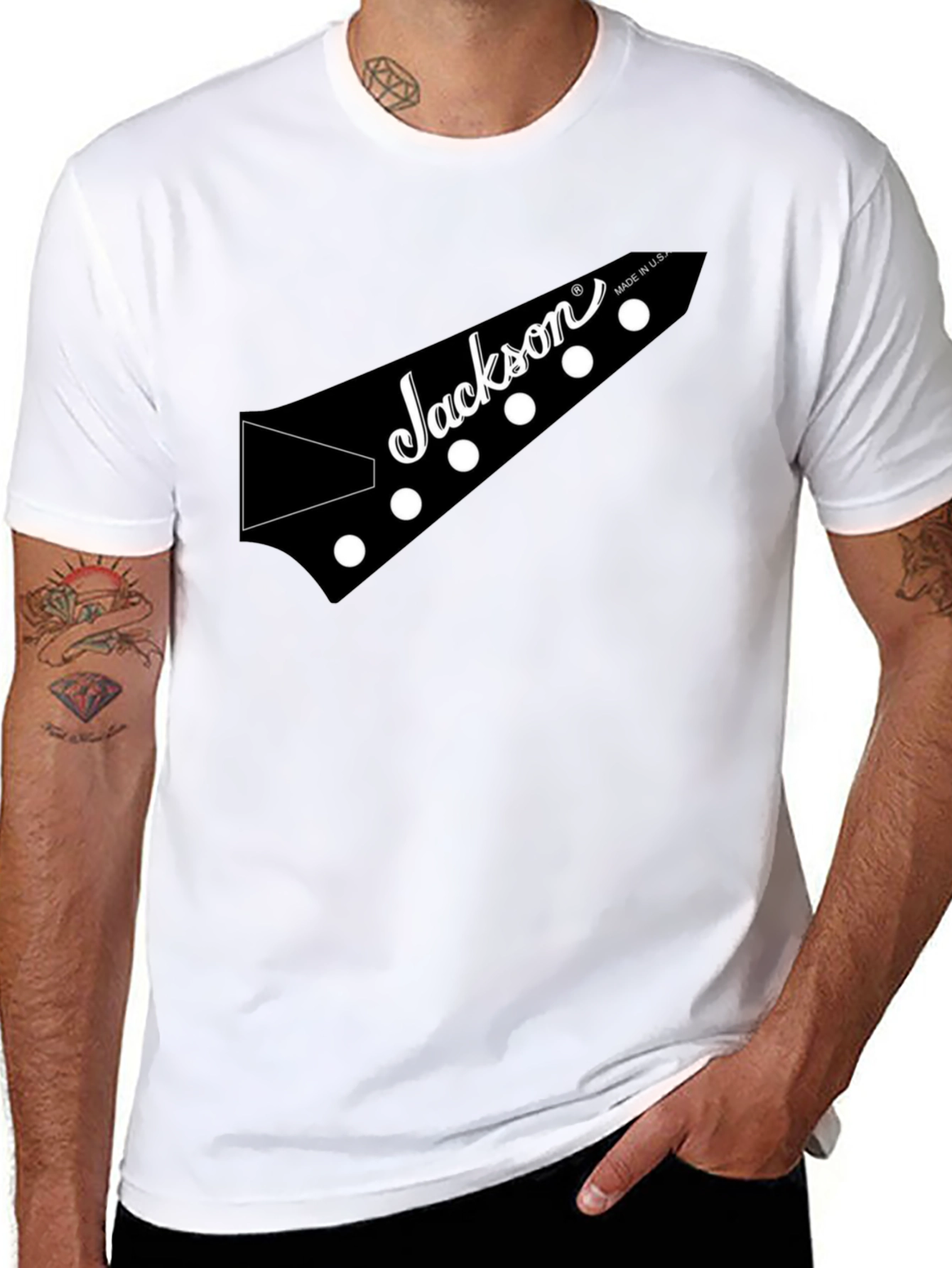Jackson Guitar Headstock Black T-Shirt
