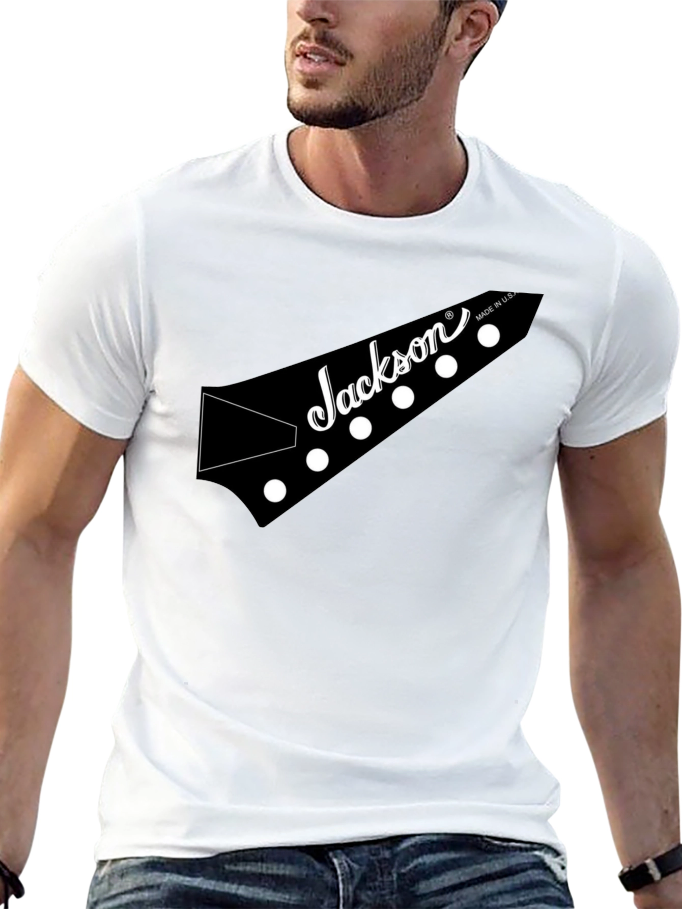 Jackson Guitar Headstock Black T-Shirt