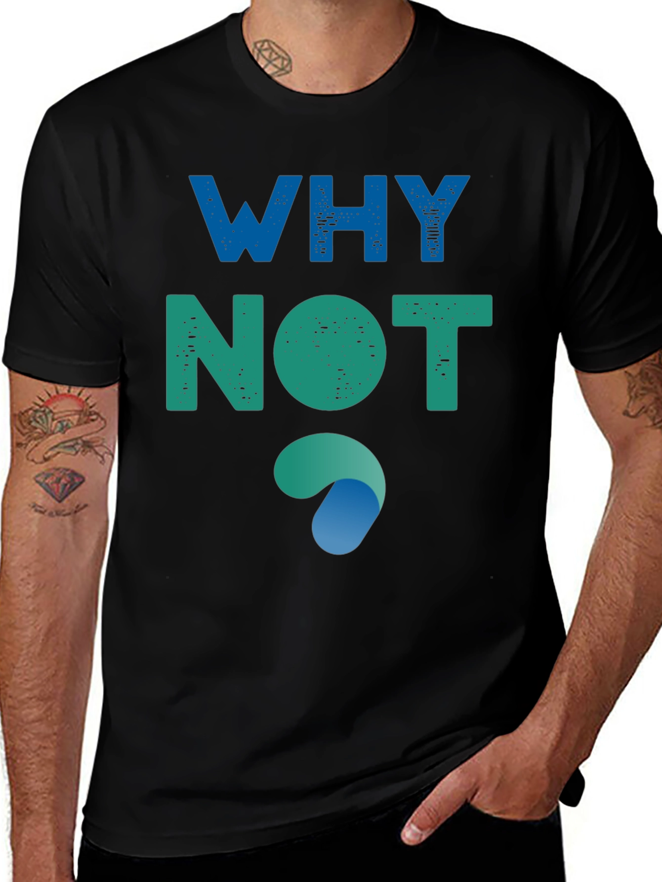 Why Not? Graphic Tee - Soft Cotton Blend