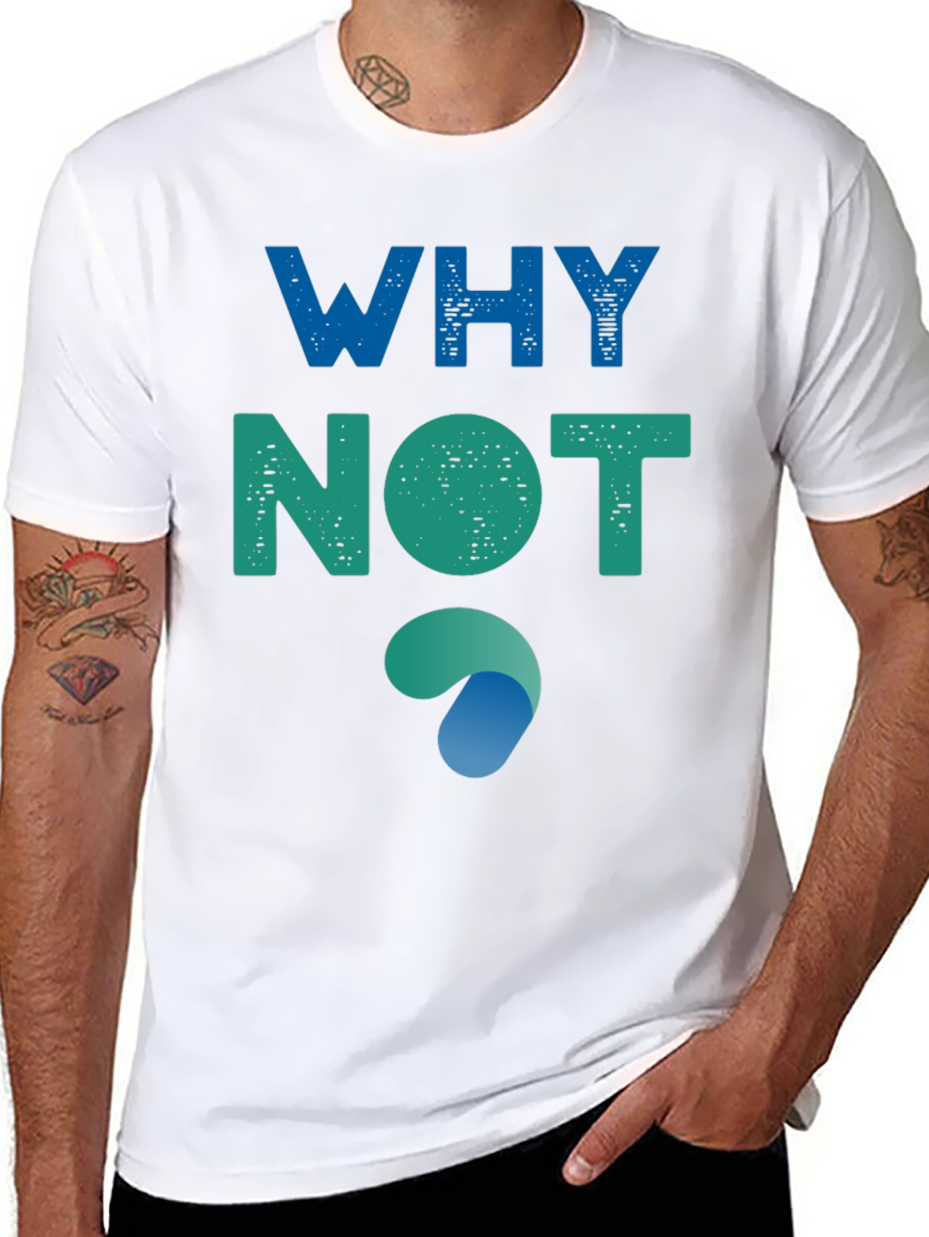 Why Not? Graphic Tee - Soft Cotton Blend