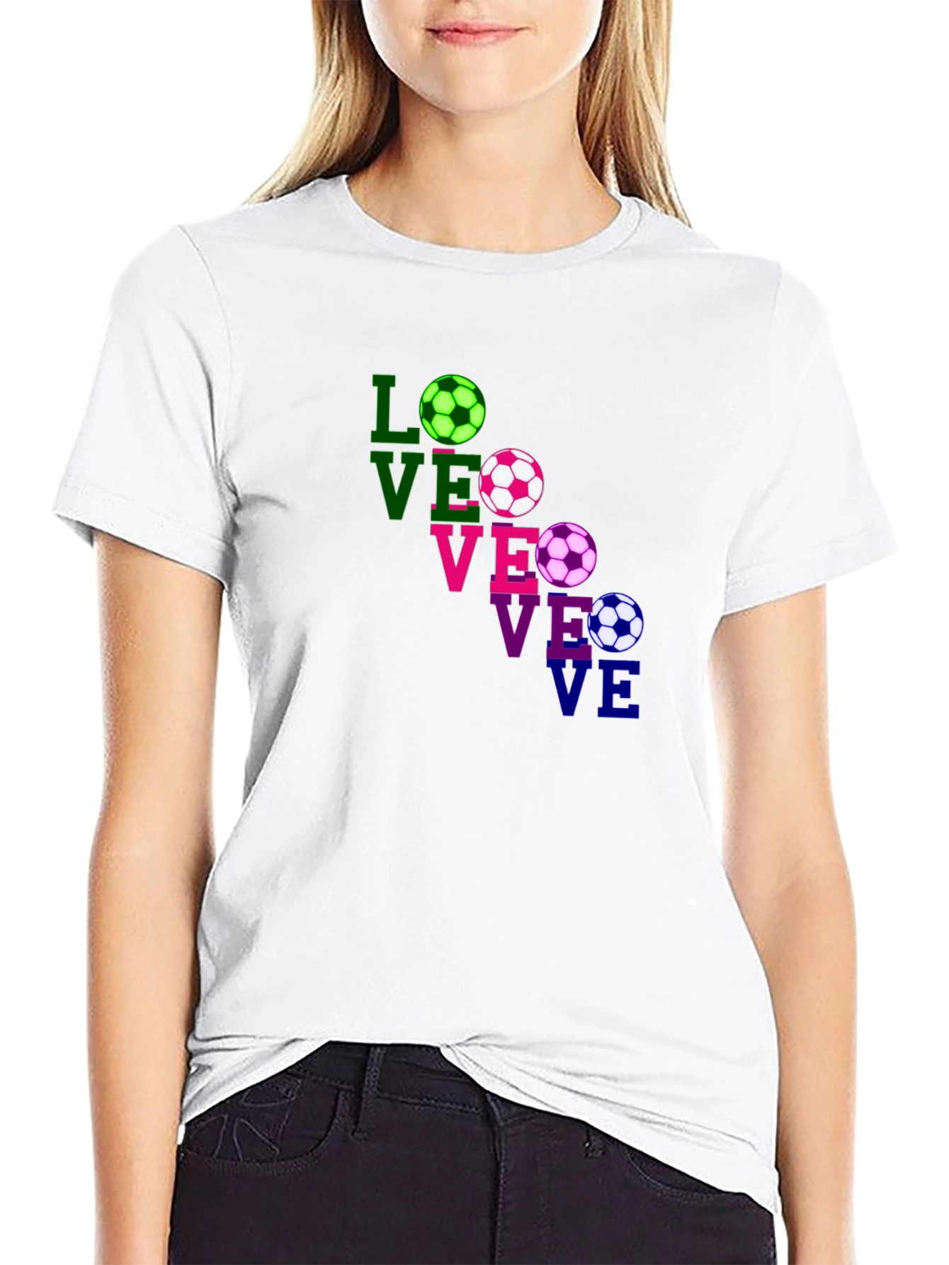 Love Soccer T-Shirt - Fun Graphic Tee