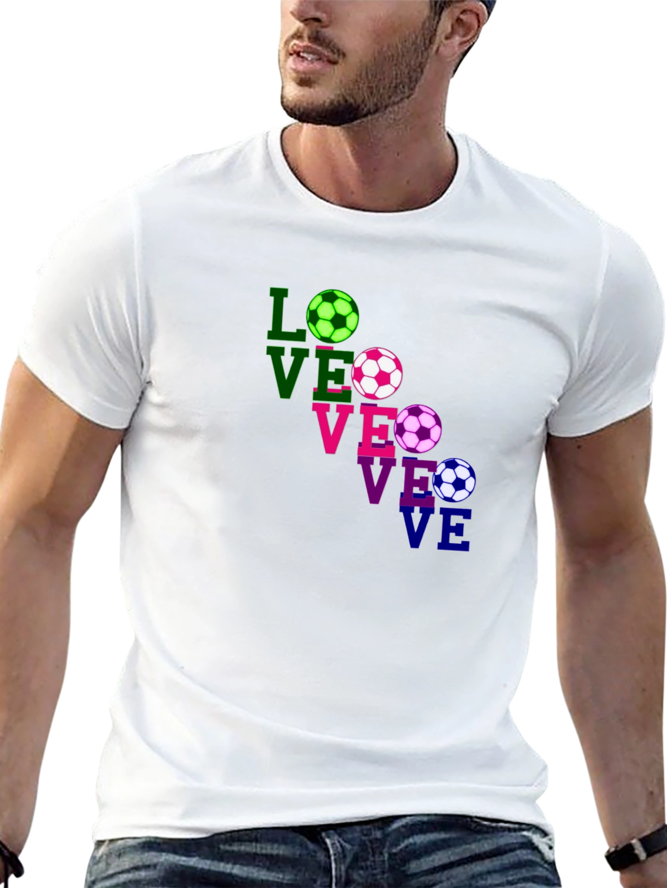 Love Soccer T-Shirt - Fun Graphic Tee