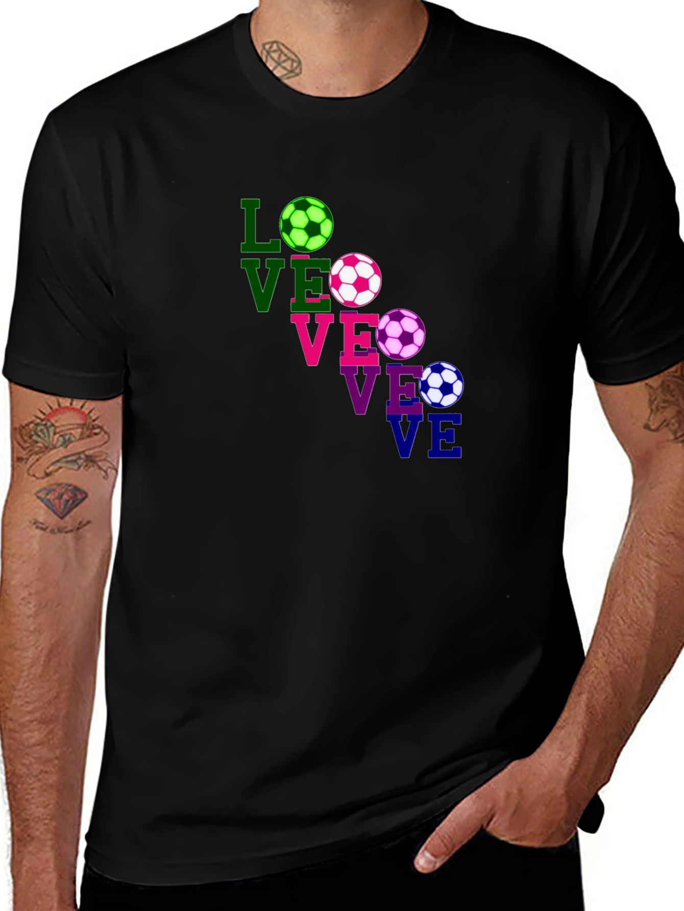 Love Soccer T-Shirt - Fun Graphic Tee