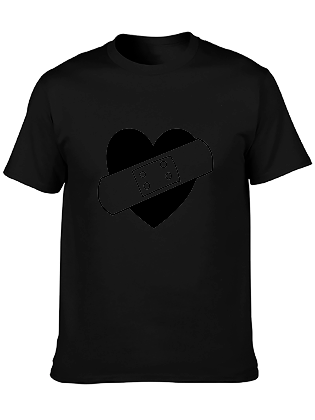 Broken Heart Bandage Graphic T-Shirt