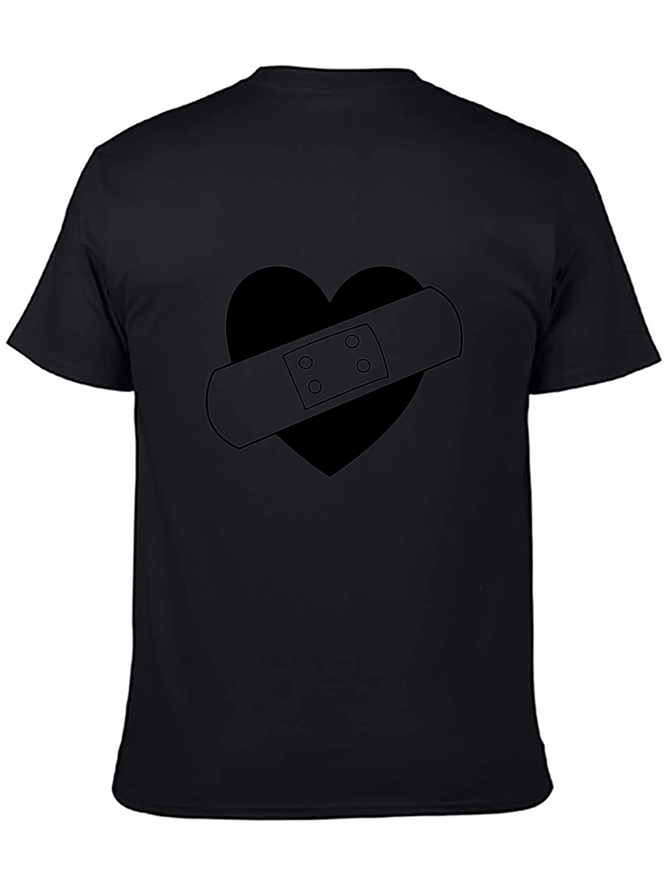 Broken Heart Bandage Graphic T-Shirt