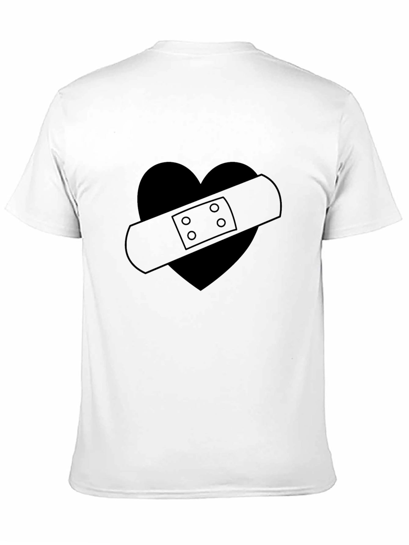 Broken Heart Bandage Graphic T-Shirt