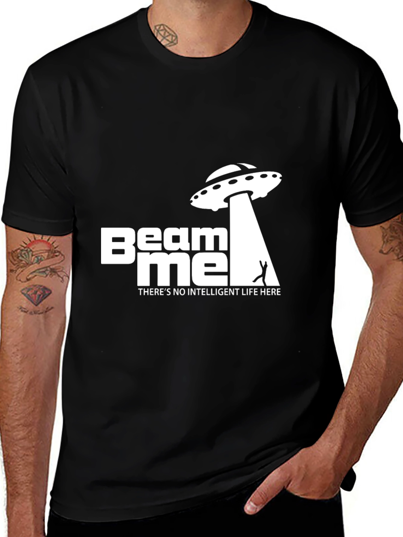 Beam Me Up Funny Graphic Tee