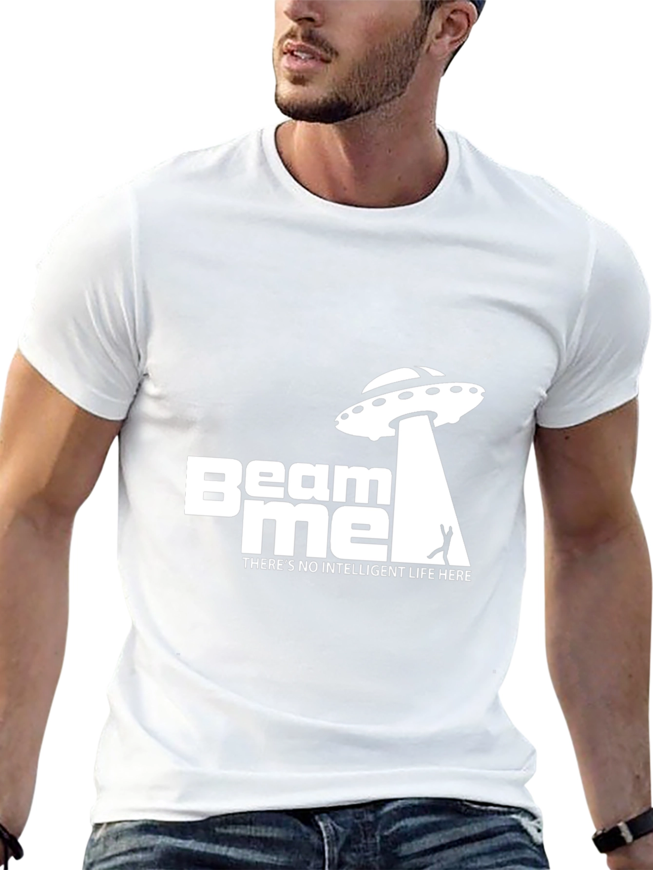 Beam Me Up Funny Graphic Tee