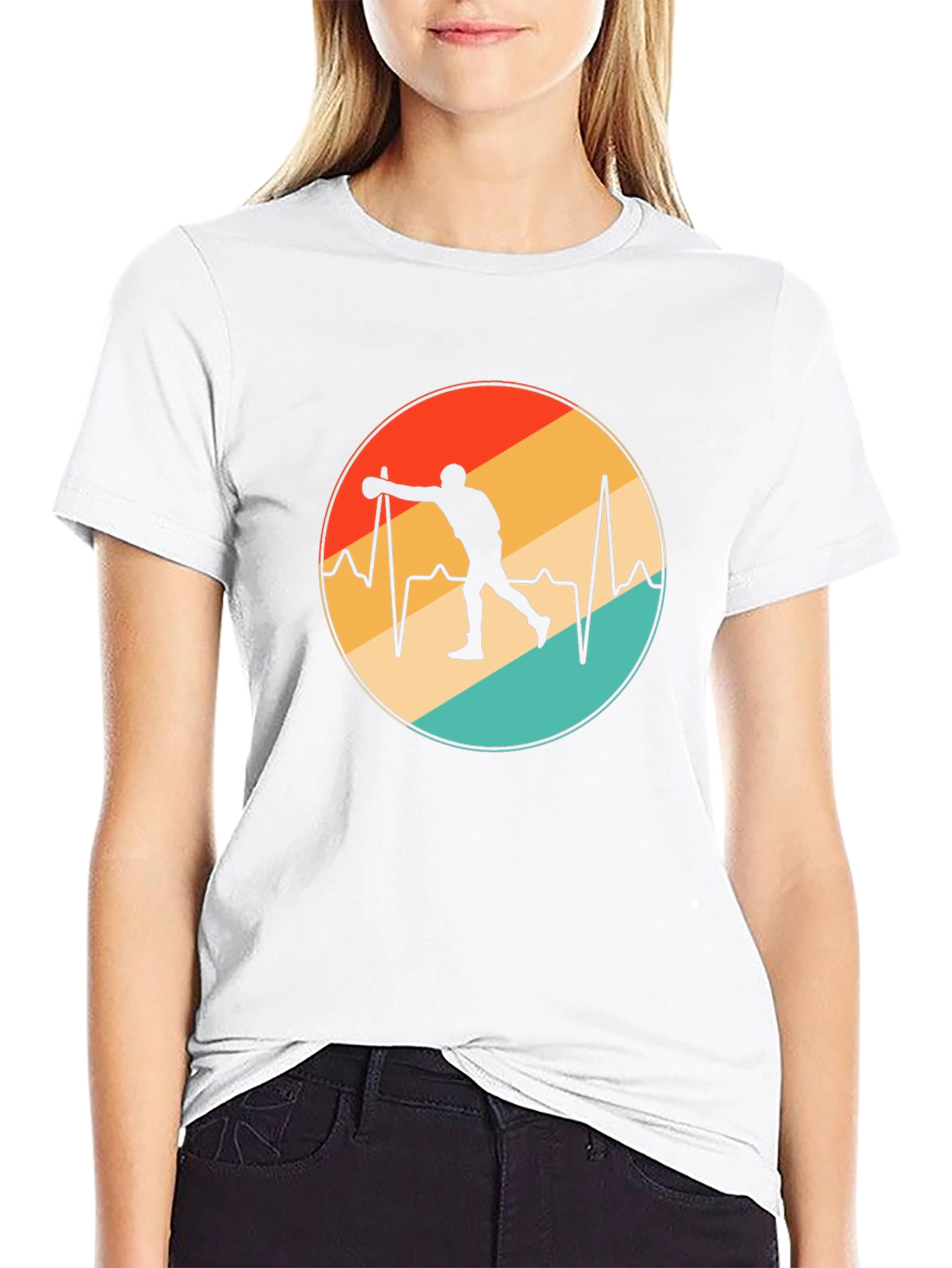 Bowling Heartbeat T-Shirt - Retro Design