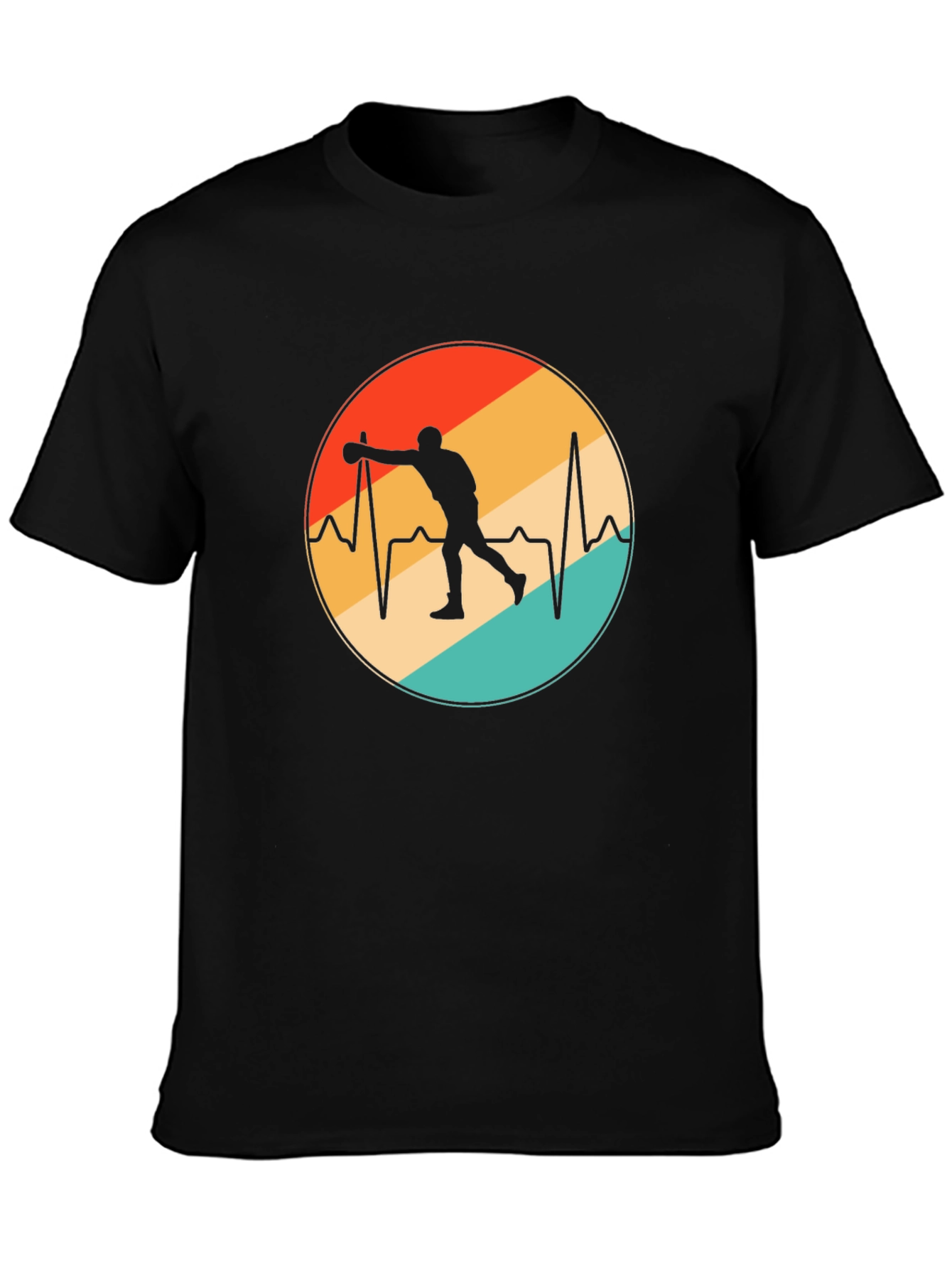 Bowling Heartbeat T-Shirt - Retro Design