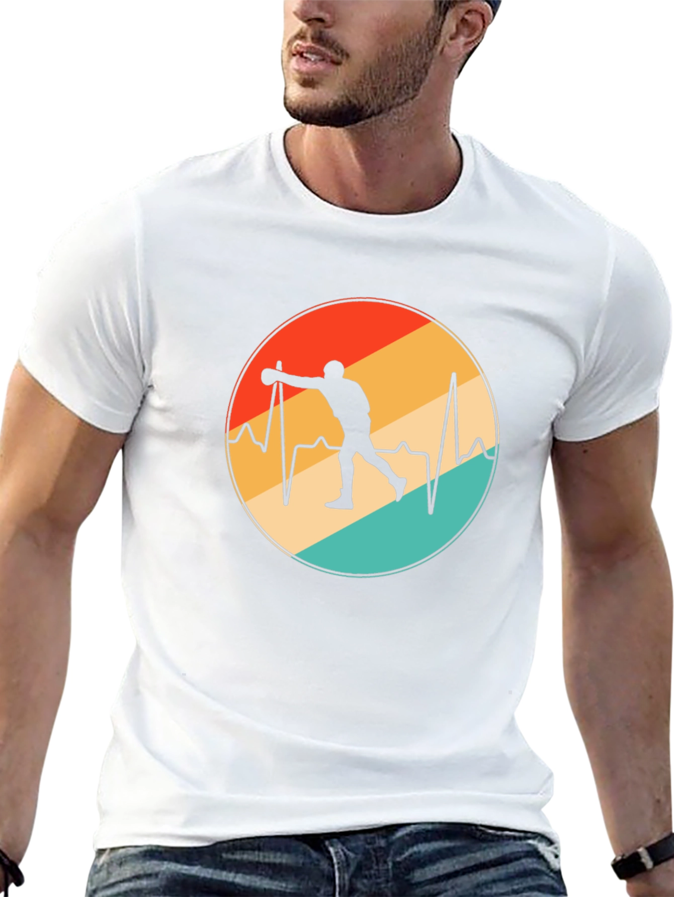 Bowling Heartbeat T-Shirt - Retro Design