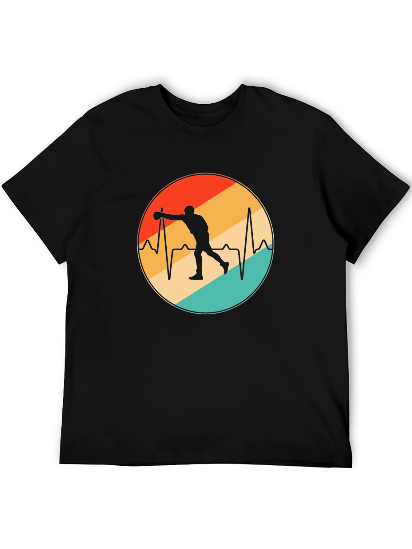 Bowling Heartbeat T-Shirt - Retro Design