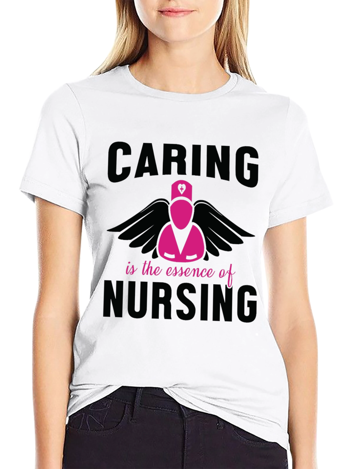 Caring is the Essence of Nursing Graphic T-Shirt