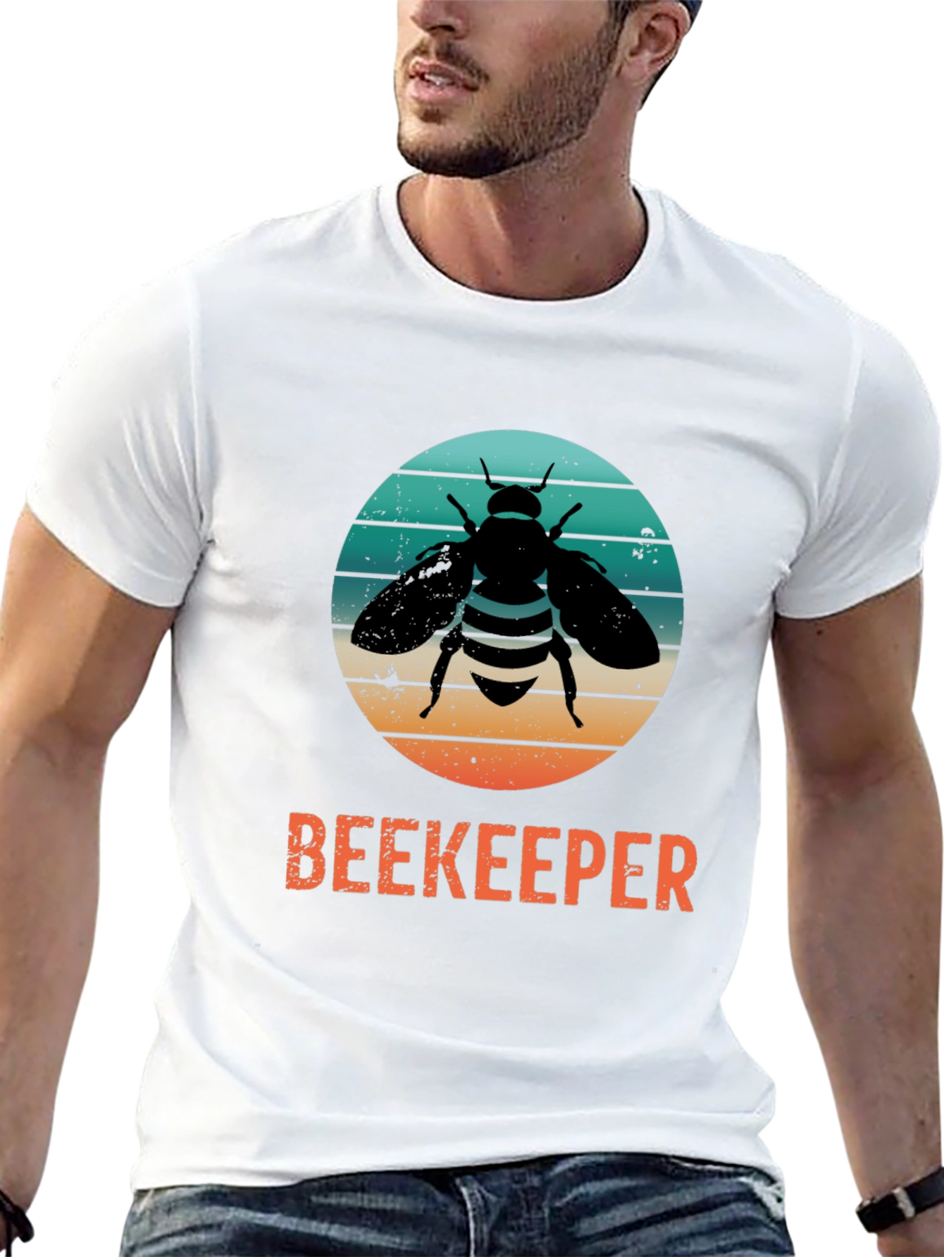 Beekeeper Bee T-Shirt - Honey Lover Retro Style Tee
