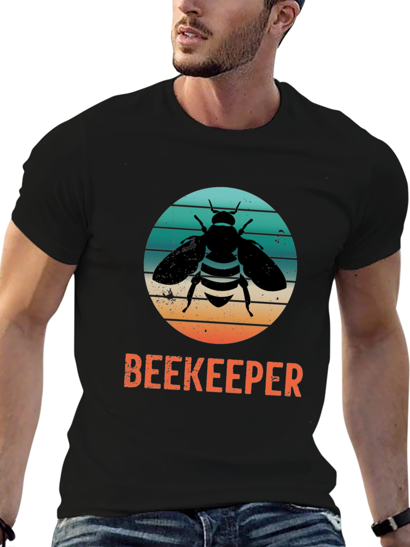 Beekeeper Bee T-Shirt - Honey Lover Retro Style Tee