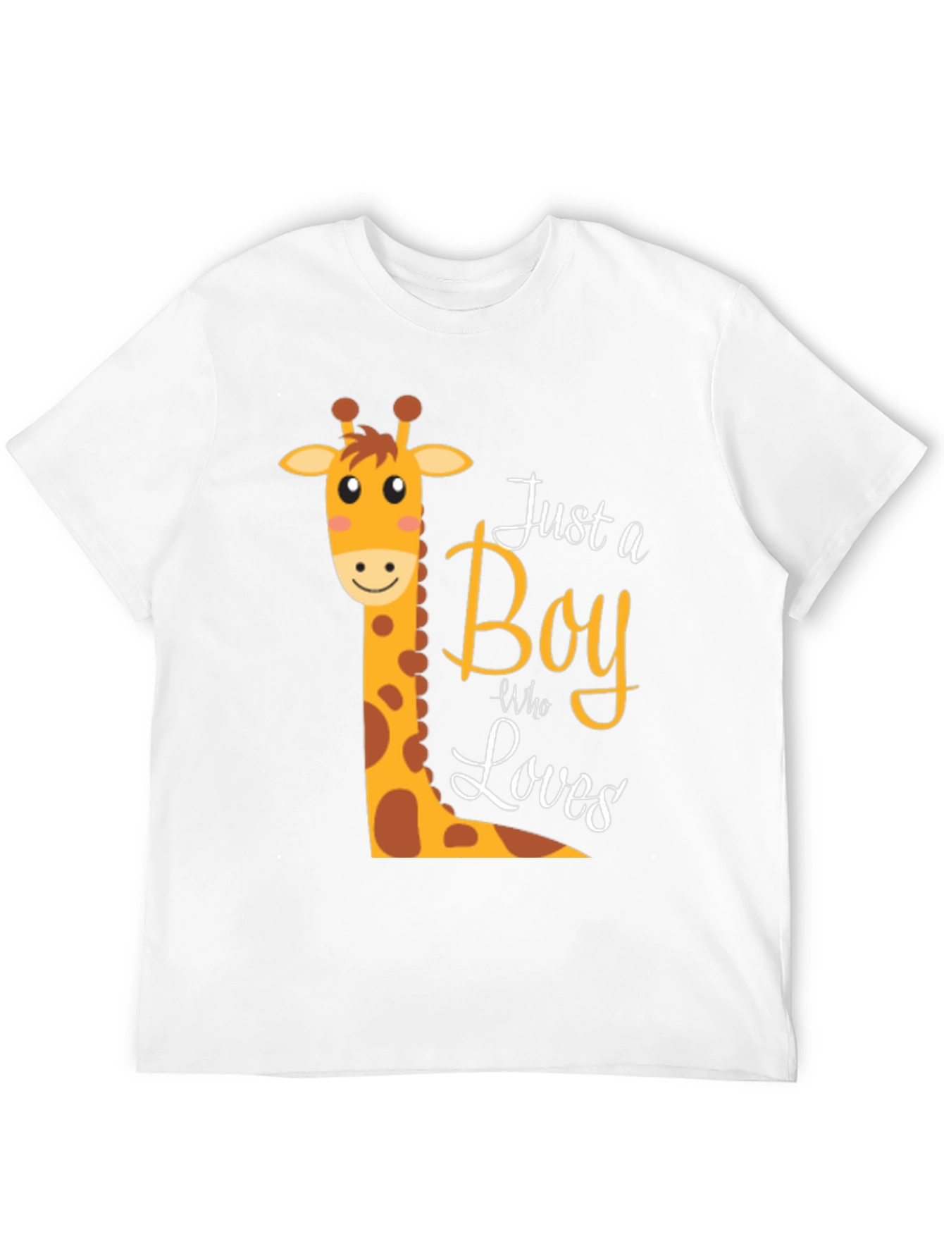 Boy Giraffe Graphic T-Shirt - Fun & Stylish Tee