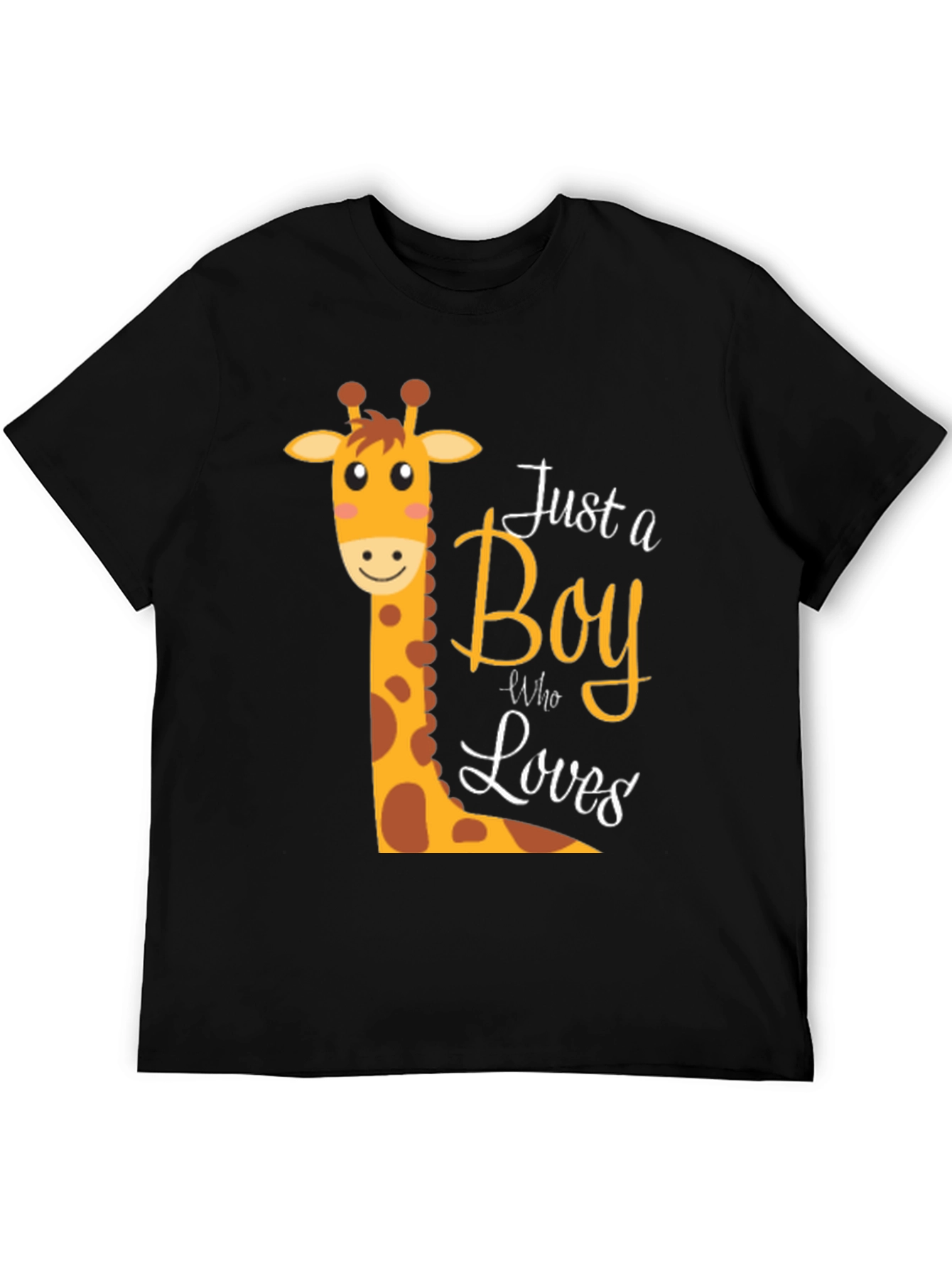 Boy Giraffe Graphic T-Shirt - Fun & Stylish Tee