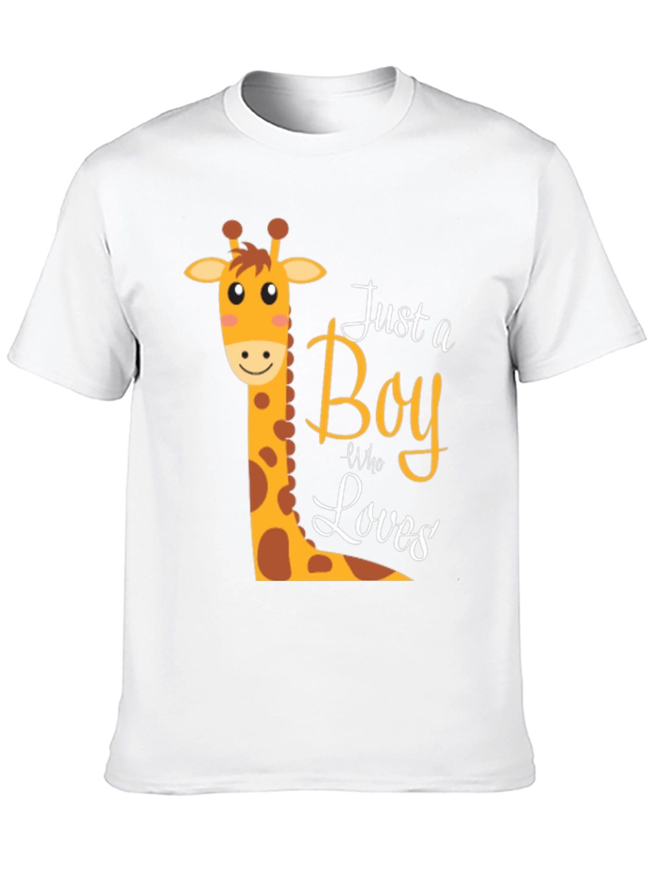Boy Giraffe Graphic T-Shirt - Fun & Stylish Tee